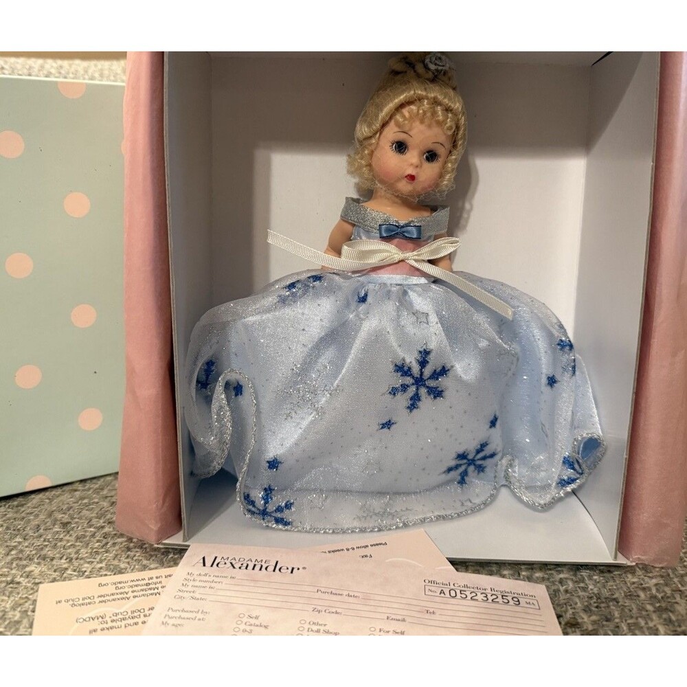 Madame Alexander Blue Crystal Princess 8in Doll Blue Glitter Dress NIB